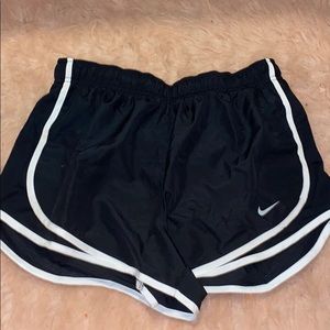 Black nike running shorts